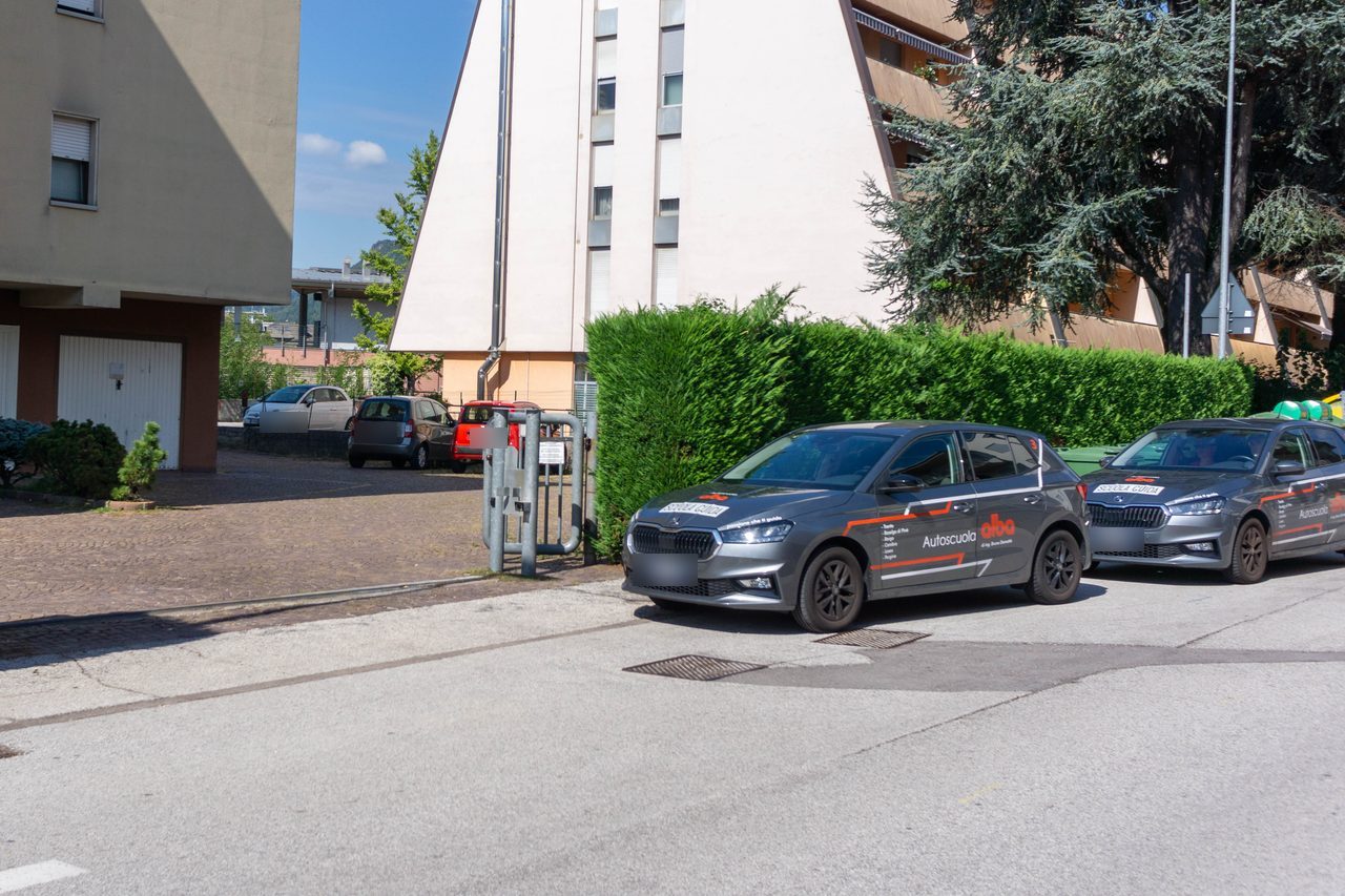 L'ingresso della sede di Pergine Valsugana